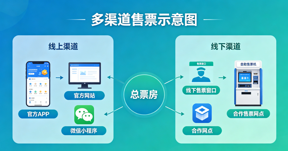 景谱多渠道售票统一管理方案