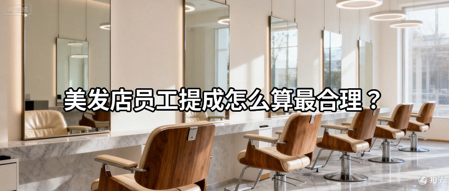 美发店员工提成怎么算最合理？计件计时两种方案对比