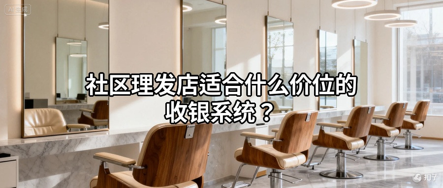 社区理发店适合什么价位的收银系统？别被忽悠多花钱