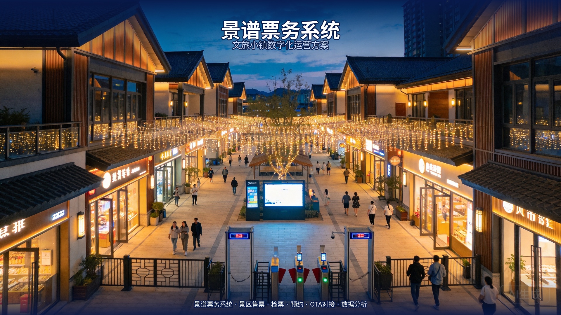 景谱票务系统多业态管理:文旅小镇运营升级的数字化引擎