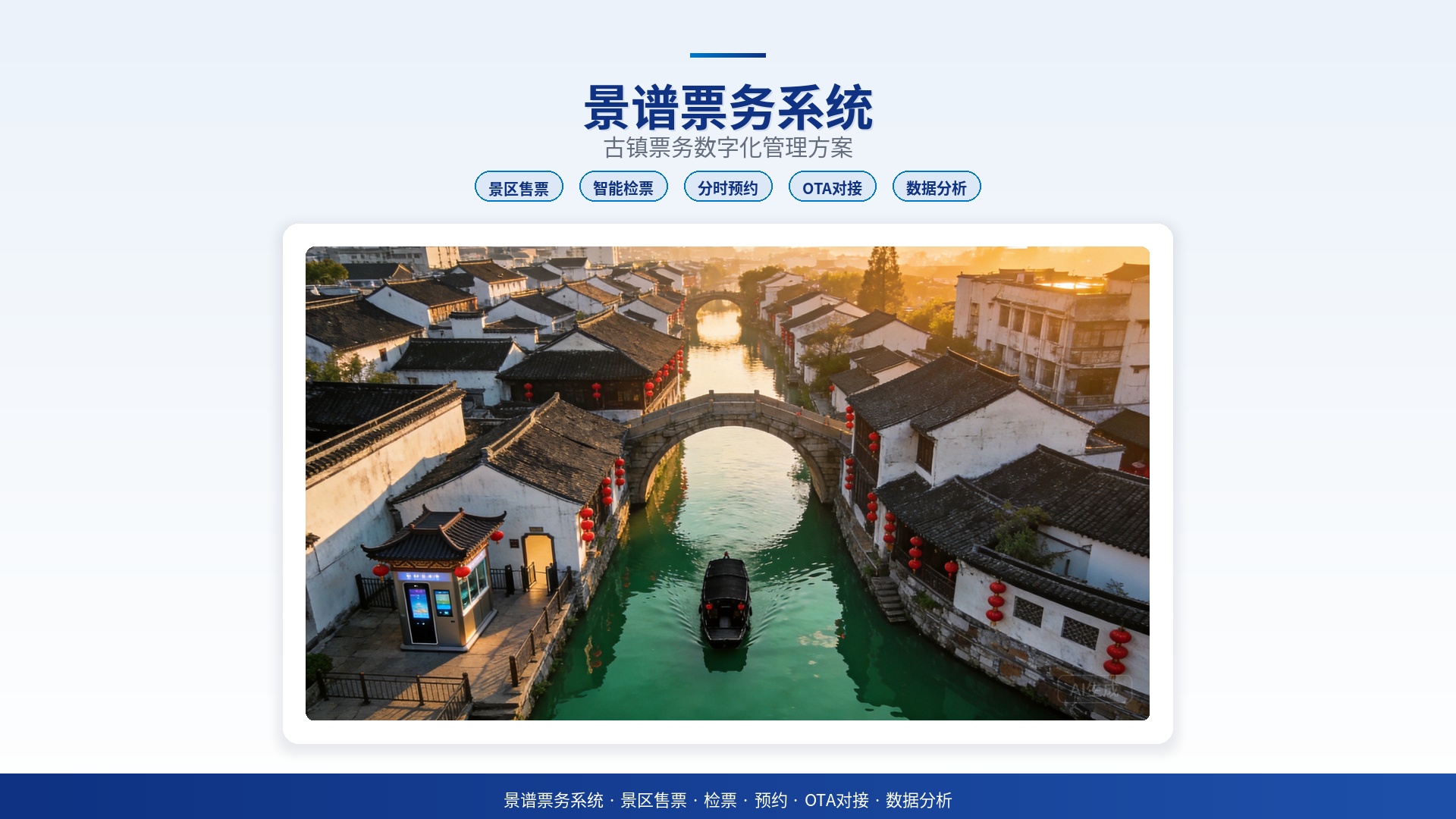 景谱票务系统赋能古镇痛点解决,一站式数字化管理平台