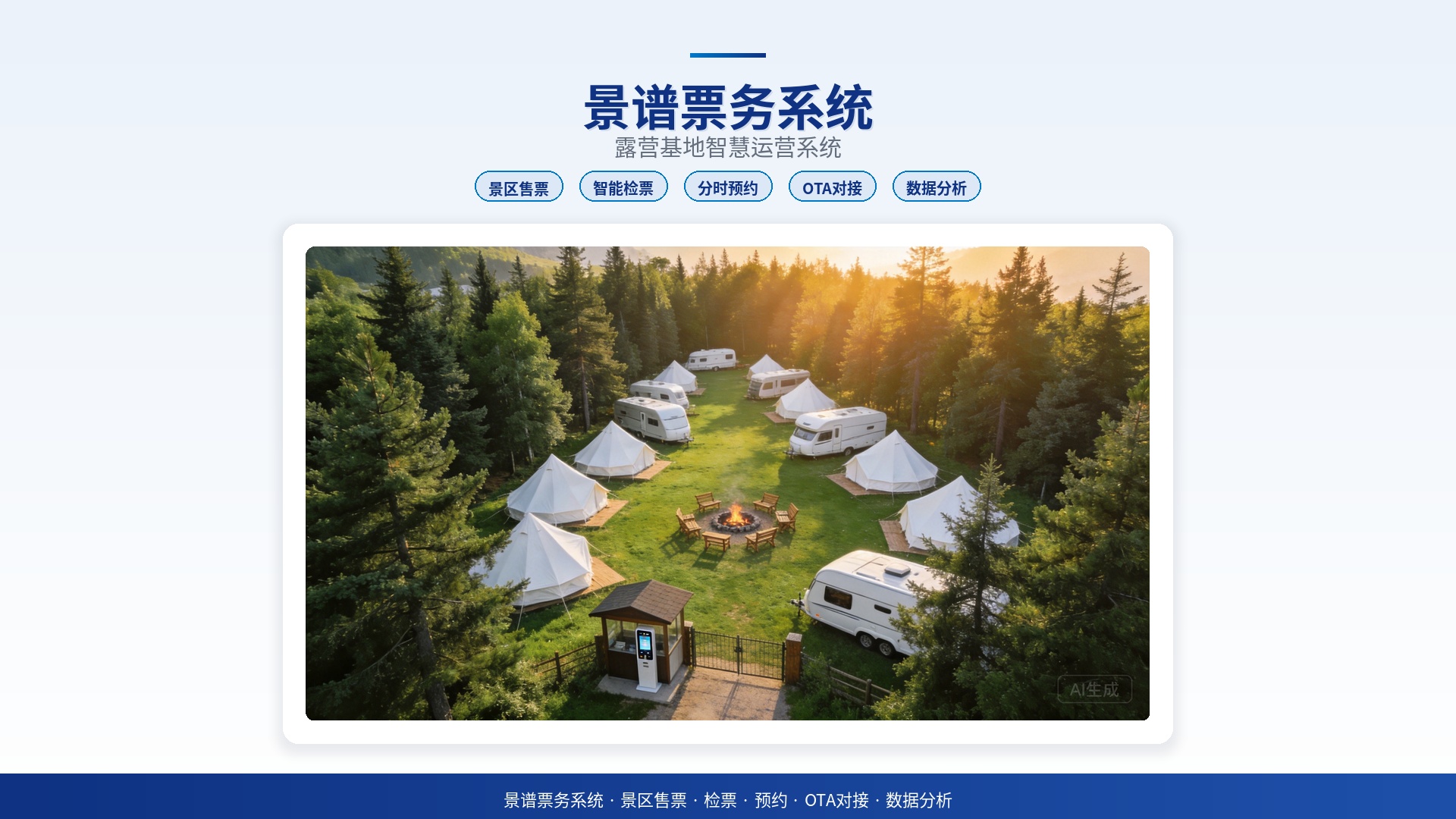 景谱票务系统数字化转型实践:露营基地数字化转型一站式方案