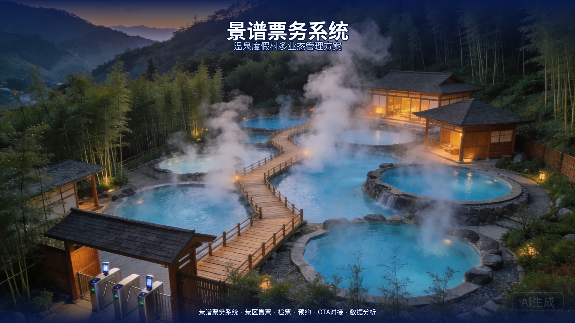 温泉度假村票务管理会员运营：景谱票务系统如何破解运营难题