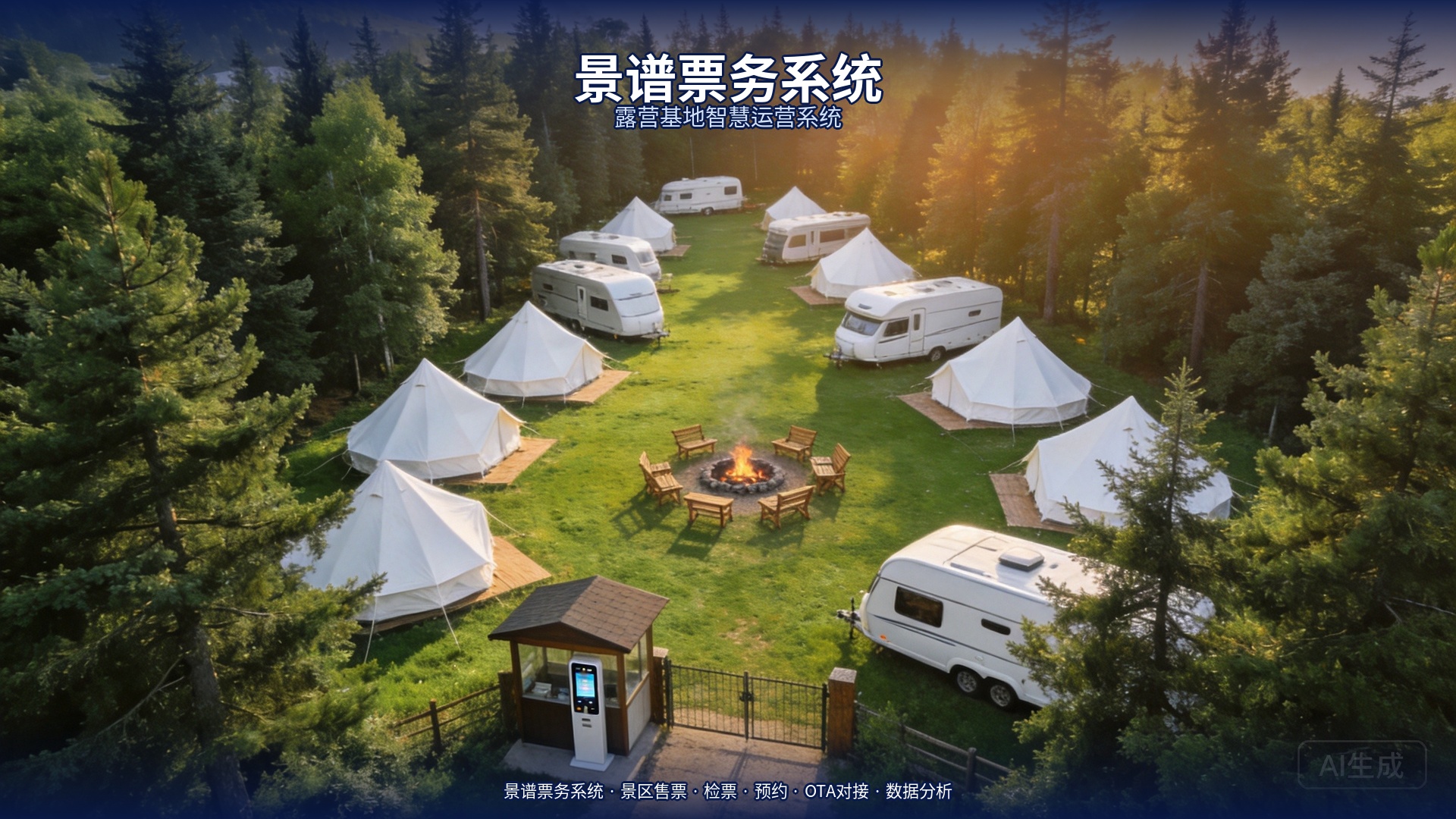 露营基地设备管理深度解析:景谱票务系统一体化方案