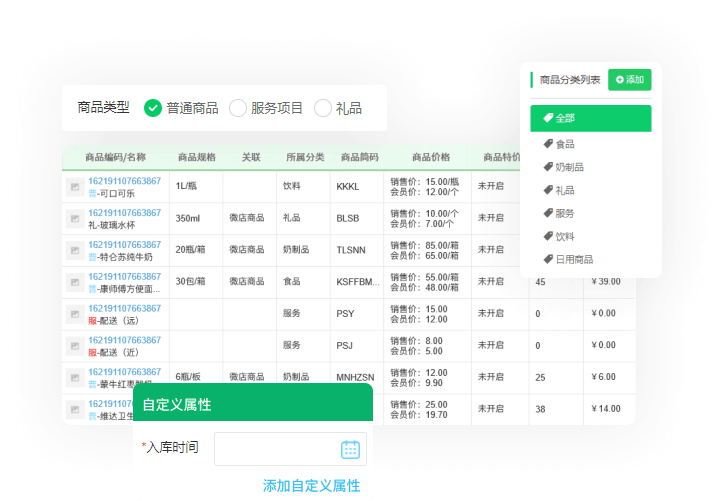 商品管理 简单高效